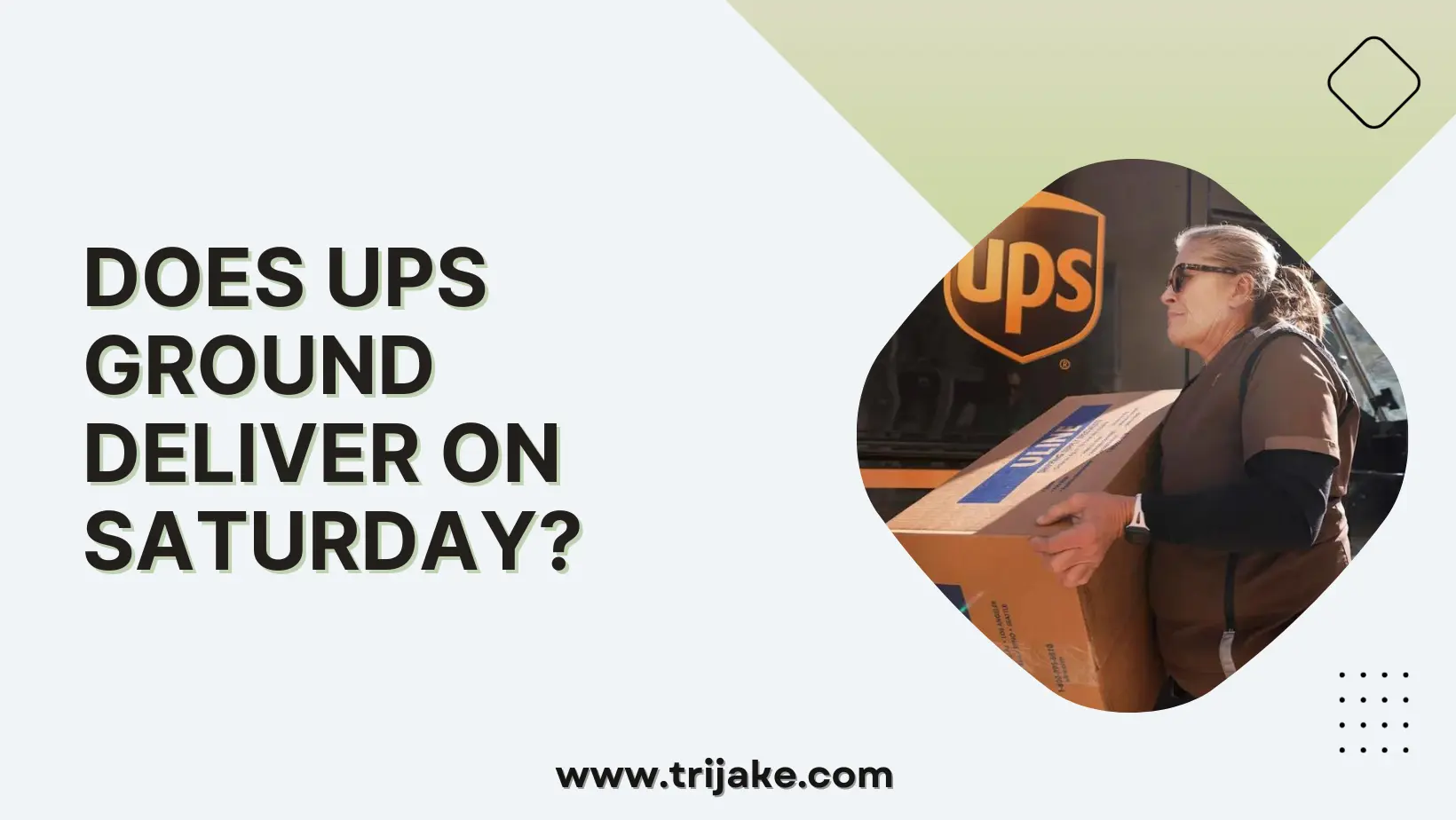 Does UPS Ground Deliver on Saturday